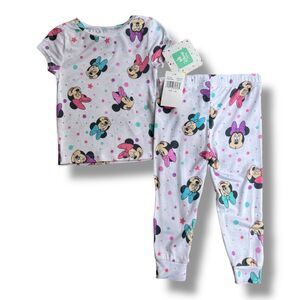 Vintage 90’s Inspired Disney Baby Minnie Mouse Bamboo Pajama Set Size 12M